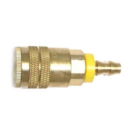 INTERSTATE PNEUMATICS 1/4 Inch Industrial Brass Coupler x 1/4 Inch Easy-Lock CH445B